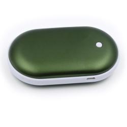 Soldes ! Chauffe-mains power bank rechargeable kaki