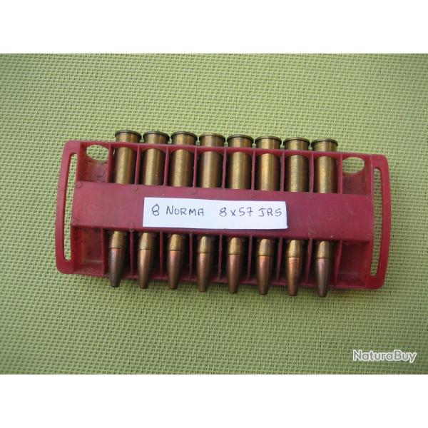 8  Balles  Norma  8x57 JRS  anciennes