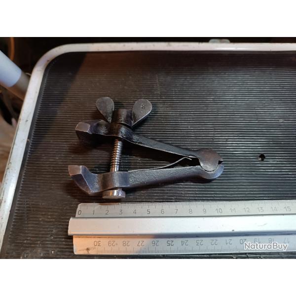 Etau à Main Ancien D'armurier/serrurier - Acier Forgé 13 Cm (0,350 Kg) - France