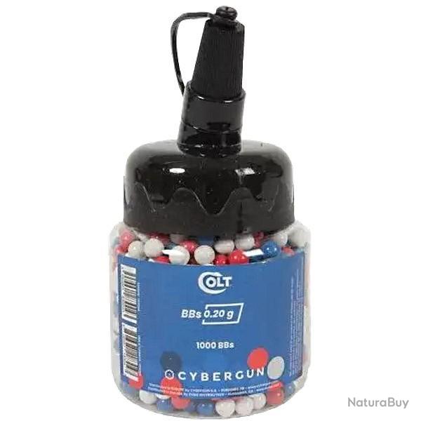 Billes BBS 6mm Combat Zone Blanche 0.20G pot de 2000