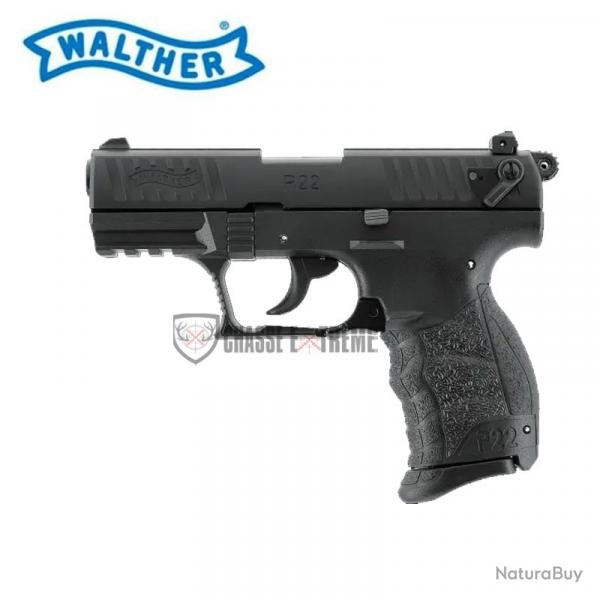 Pistolet WALTHER P22Q Cal 9 mm Pak Noir