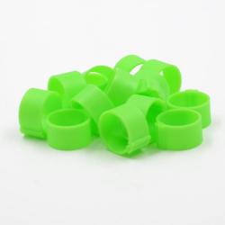 Soldes ! Lot de 25 bagues 16mm vert fluo (Taille 9)
