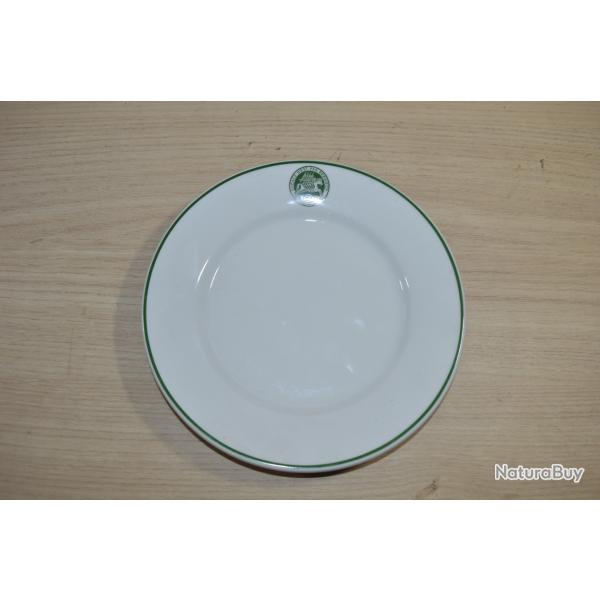 Rare Assiette en Porcelaine PILLIVUT 12 Rgiment Chasseurs SEDAN Audace n'est pas deraison Ardennes