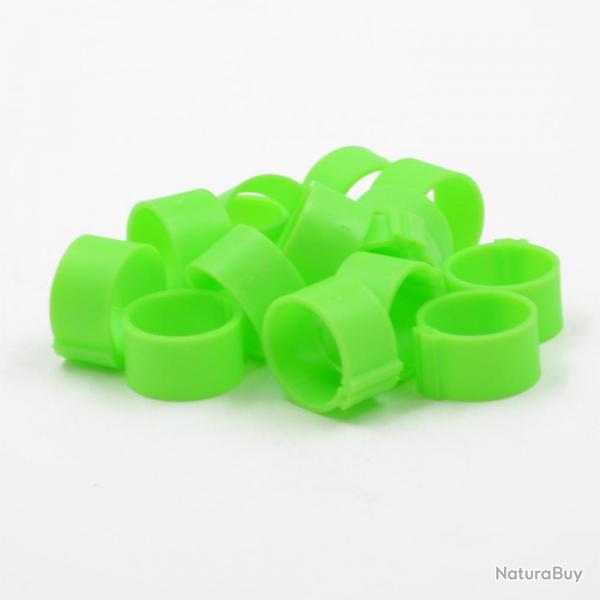 Soldes ! Lot de 25 bagues 20mm vert fluo (Taille 9)