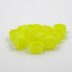 Soldes ! Lot de 25 bagues 25mm jaune fluo (Taille 2)