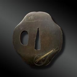 TSUBA Otafuku Mokko - Japon - Période Edo (1603-1868)