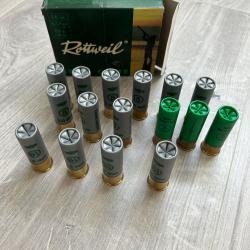 Lot de 16 cartouches billes d'acier calibre 16