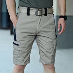 Short Cargo Homme Été Imperméable Multi-Poches - Séchage Rapide, Randonnée, Pêche, Tissu Résistant B