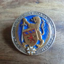 insigne émail école militaires préparatoire d 'autun / arthus bertrand paris