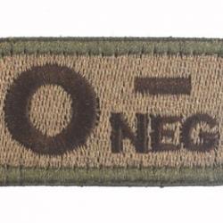 Patch O- Groupe sanguin O- Beige velcro - Livraison gratuite