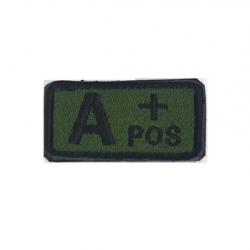 Patch Groupe sanguin A+ Vert velcro - Livraison gratuite