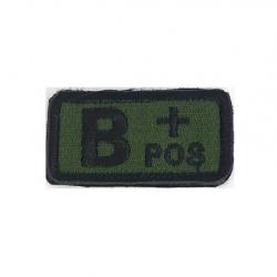 Patch Groupe sanguin B+ Vert velcro - Livraison gratuite
