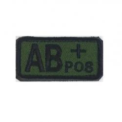 Patch Groupe sanguin AB+ Vert velcro - Livraison gratuite
