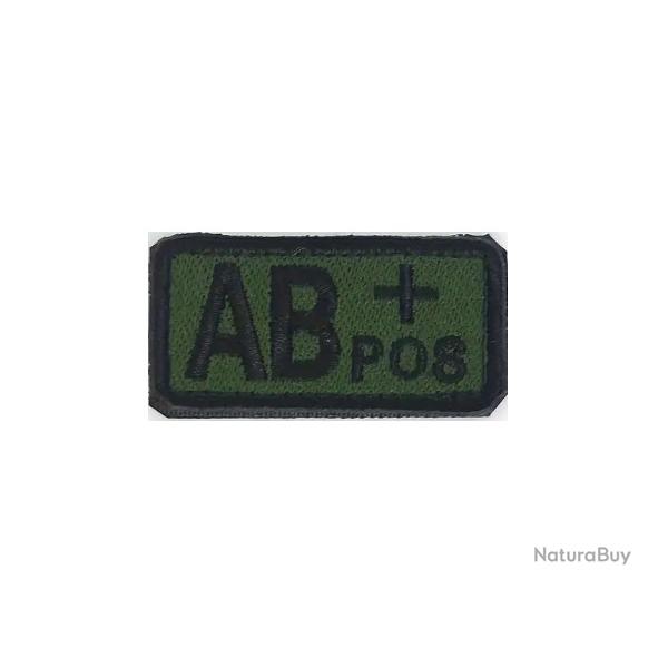 Patch Groupe sanguin AB+ Vert velcro - Livraison gratuite