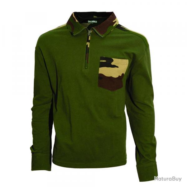 Soldes ! Chemise col zipp F1 kaki camo CE