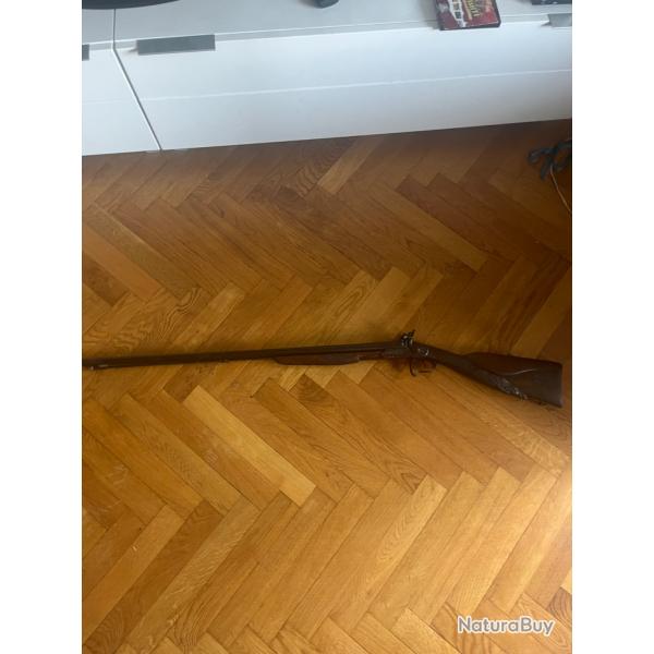 Fusil  percussion  poudre noire juxtapos calibre 16 - 1 SANS PRIX DE RSERVE