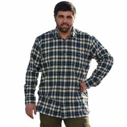 Soldes ! Chemise longue Chevron bleu