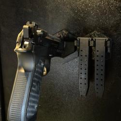 Support magnétique HexaLock - Rangement aimanté pour pistolets et chargeurs 9mm standards
