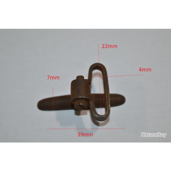 Battant de crosse avec anneau  pour fusil de chasse ancien souder restauration Silex   (17)