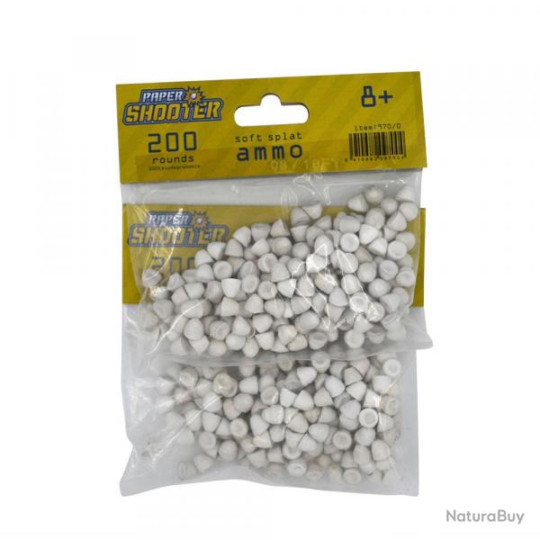 Soldes ! Lot de 400 munitions en papier mch pour Spitball Blasterz