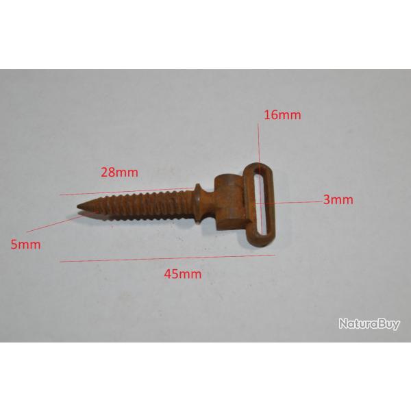 Battant de Crosse  viser  pour Fusil Ancien  identifier Chasse Militaire (17)