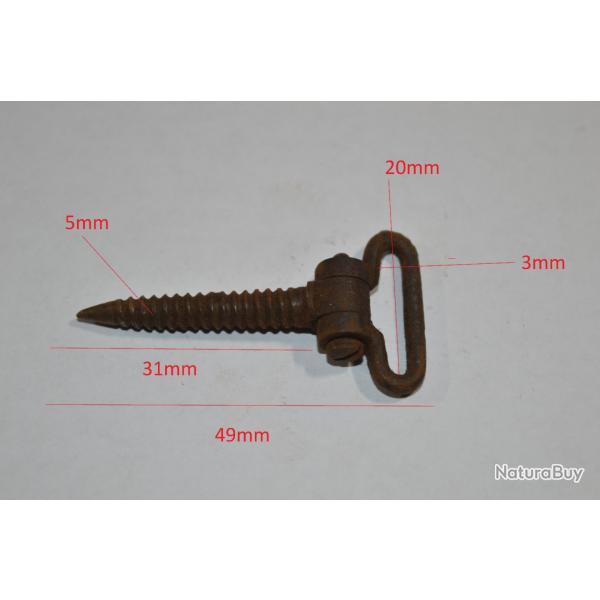 Battant de Crosse  viser  pour Fusil Ancien  identifier Chasse Militaire restauration  (17)