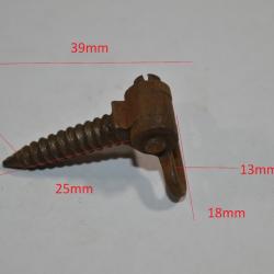 Battant de Crosse à viser  pour crosse Fusil Ancien à identifier Chasse Militaire restauration  (17)