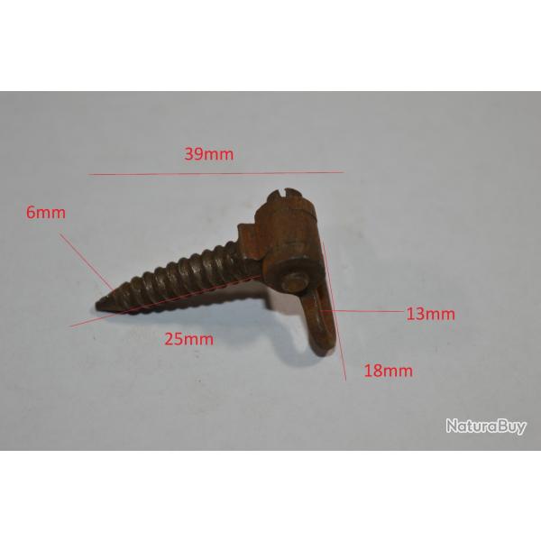 Battant de Crosse  viser  pour crosse Fusil Ancien  identifier Chasse Militaire restauration  (17)