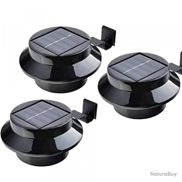 Soldes ! Lampes solaires pour gouttire clture 3 pices