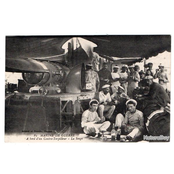 CPA - MARINE DU GUERRE - A bord d'un Contre-Torpilleur -La Soupe - N3244