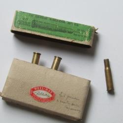 Boite d'époque de 19 cartouches tirées de 303 SAVAGE