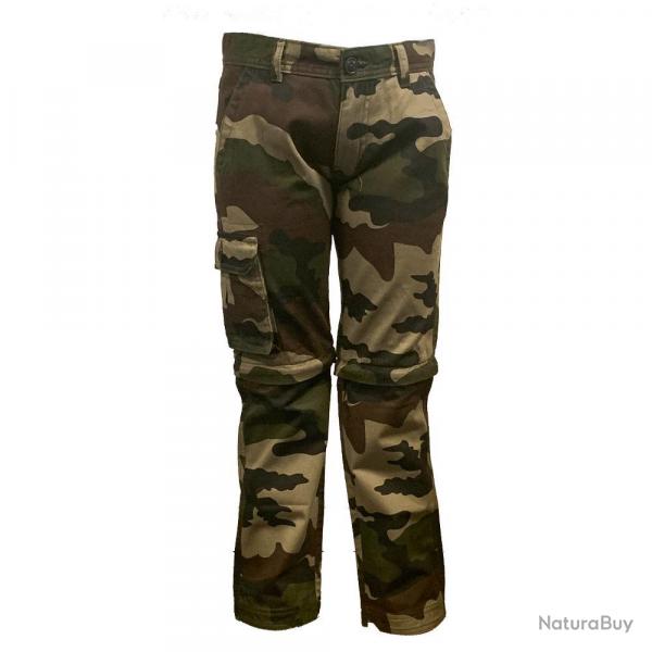 Soldes ! Pantalon Treillis enfant 2en1 camo CE Taille 16