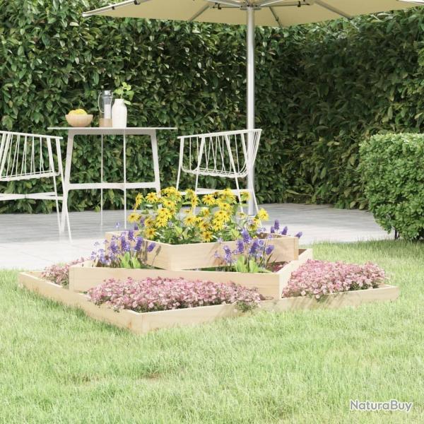 Jardinire 112x112x27 cm Bois massif de pin