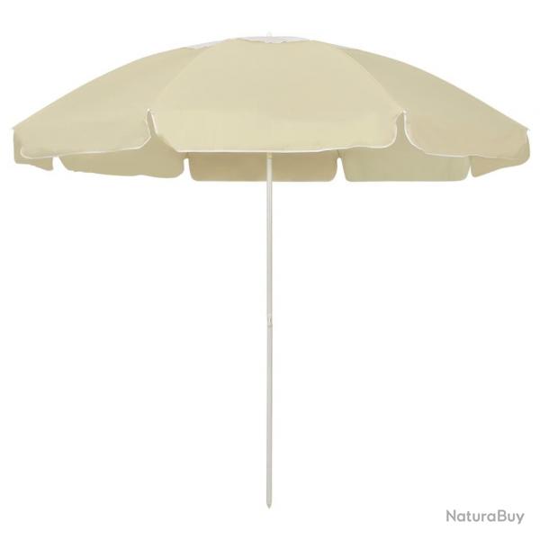 Parasol de plage jaune sable 240 cm