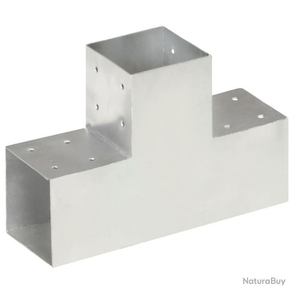Connecteur de poteau Forme en T Mtal galvanis 101x101 mm