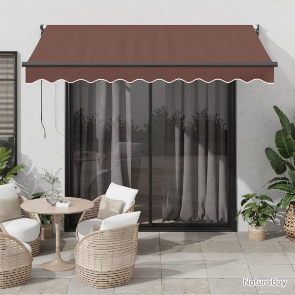Auvent rtractable automatique marron 300x250 cm