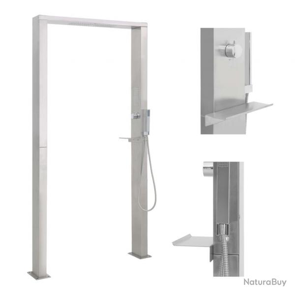 Douche d'extrieur  double jet Acier inoxydable