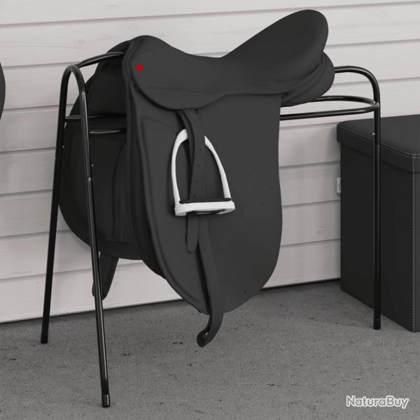 Porte-selle  3 pieds autoportant noir fer