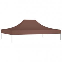 Toit de tente de réception 4,5x3 m Marron 270 g/m²