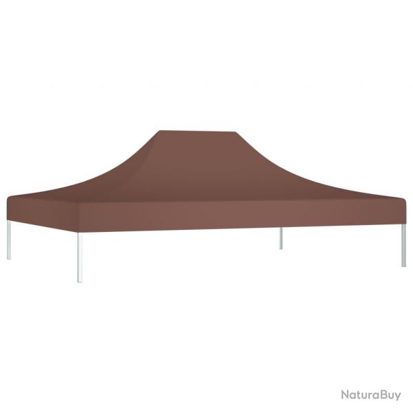 Toit de tente de rception 4,5x3 m Marron 270 g/m