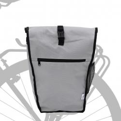 Sac à vélo pour porte-bagages 20 L Gris 34x16x59 cm