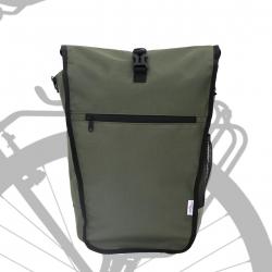 Sac à vélo pour porte-bagages 20 L Vert Olive 34x16x59 cm