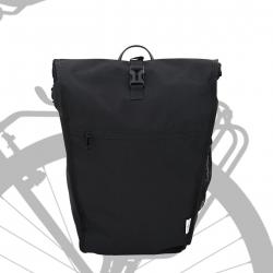 Sac à Vélo pour Porte-bagages 20L Noir 34x16x59 cm