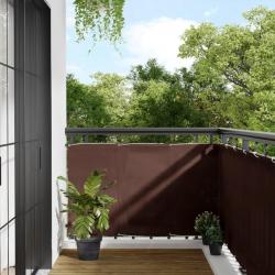Écran de balcon marron 90x800 cm 100% polyester oxford