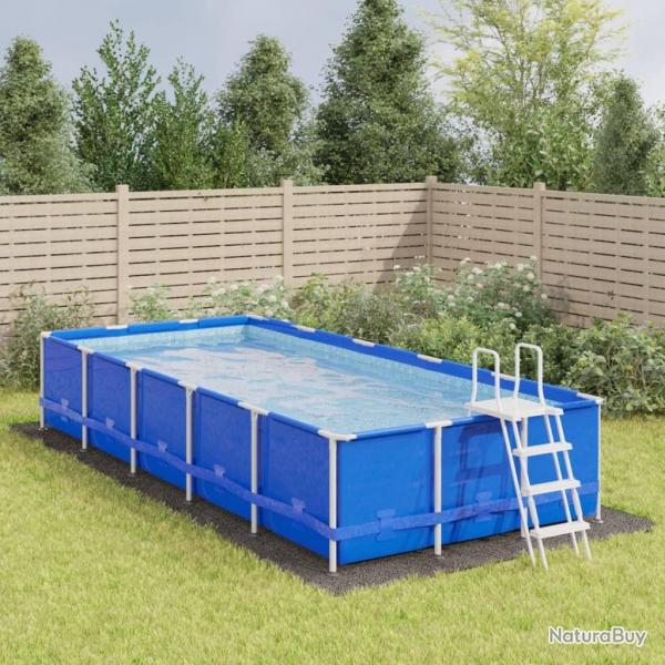 Bche de piscine gris clair 750x370 cm gotextile polyester