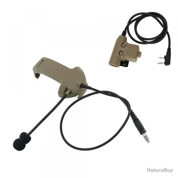 Kit Microphone Externe pour Casque Type Razor - Kenwood - Tan