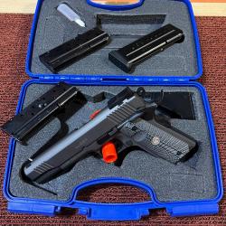 PISTOLET LUGER MC 1911 S9 MATCH CALIBRE 9X19 - 3 CHARGEURS - OCCASION
