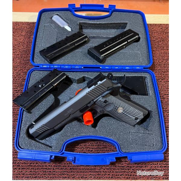 PISTOLET LUGER MC 1911 S9 MATCH CALIBRE 9X19 - 3 CHARGEURS - OCCASION