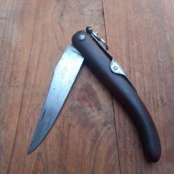 Ancien Couteau à palme 31 BESSET Manche en Bois d ACAJOU