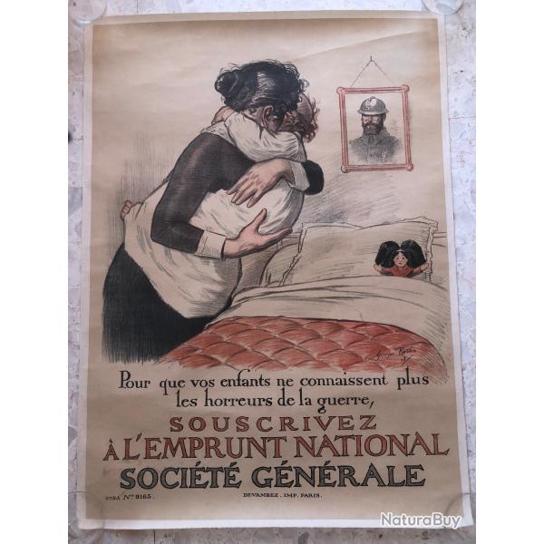 AFFICHE roule SOUVENIR DU CAMP DU LARZAC, annes 1920 1930, la Cavalerie, troupes, artillerie, char